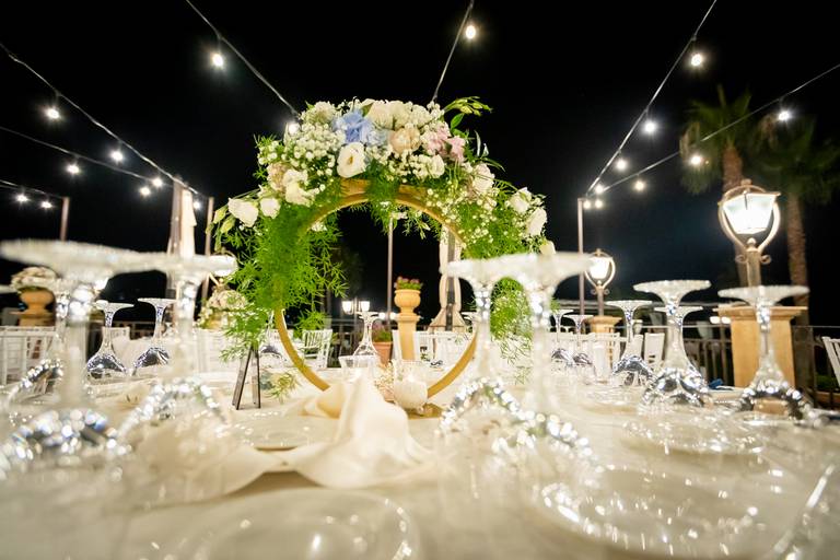 centro tavola cerchio