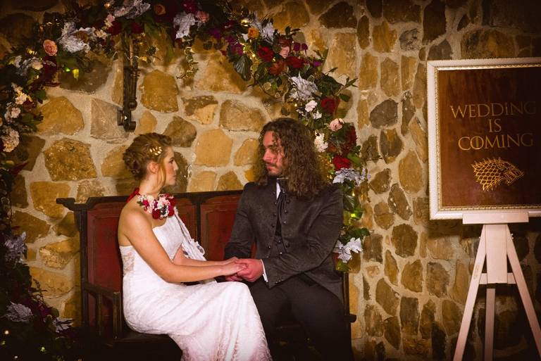 cerchio di fiori matrimonio