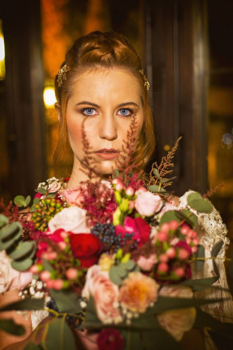 bouquet sposa borgogna