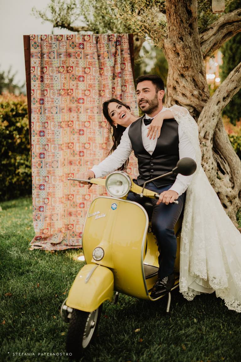 vespa matrimonio sposi