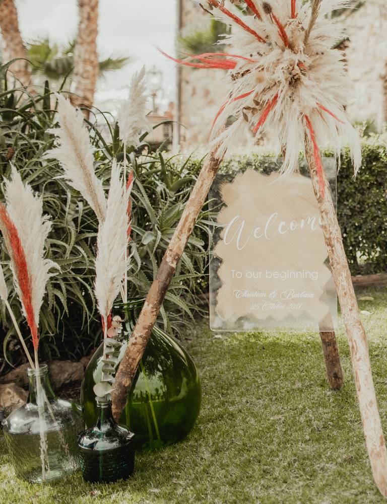 quadro benvenuto matrimonio