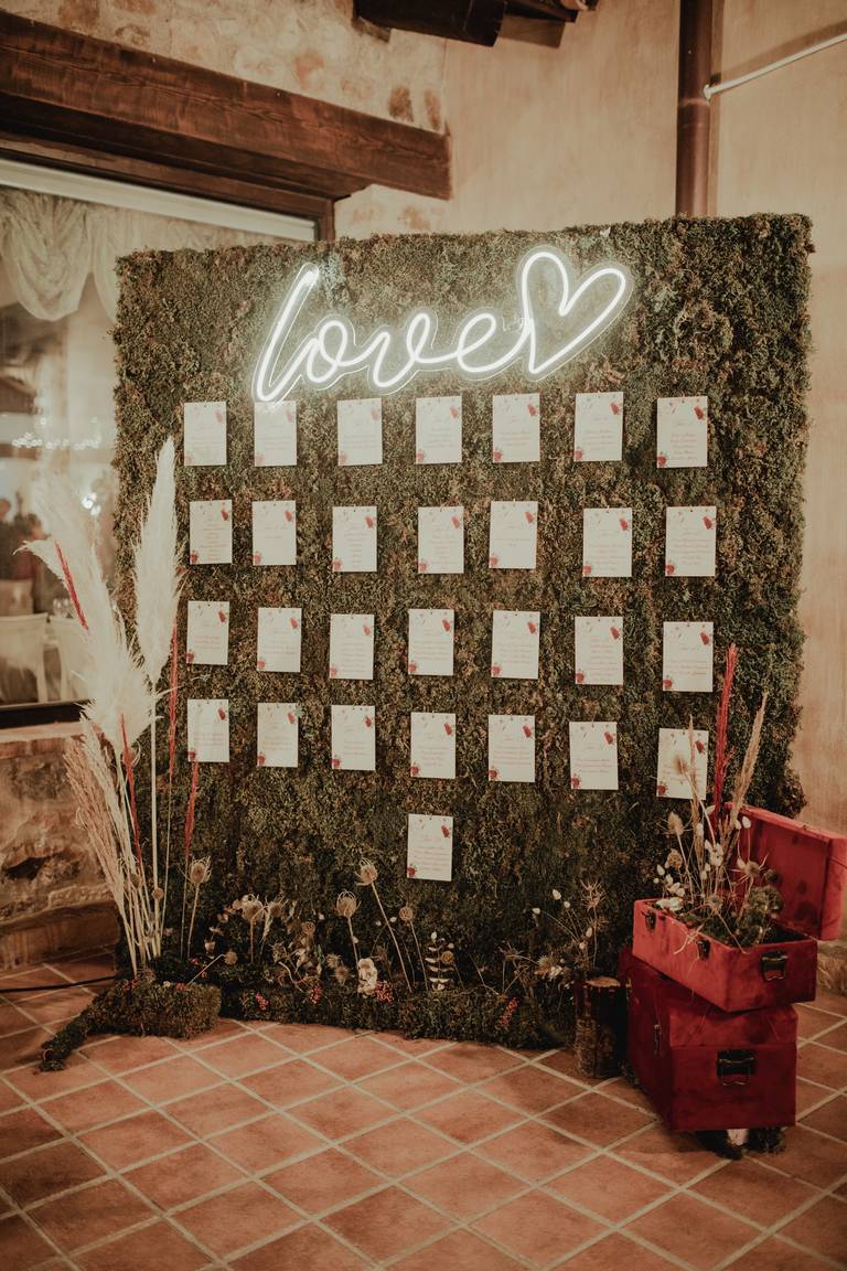 tableau de mariage scenografico